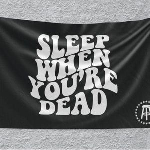 Barstool Sleep When You’re Dead Flag